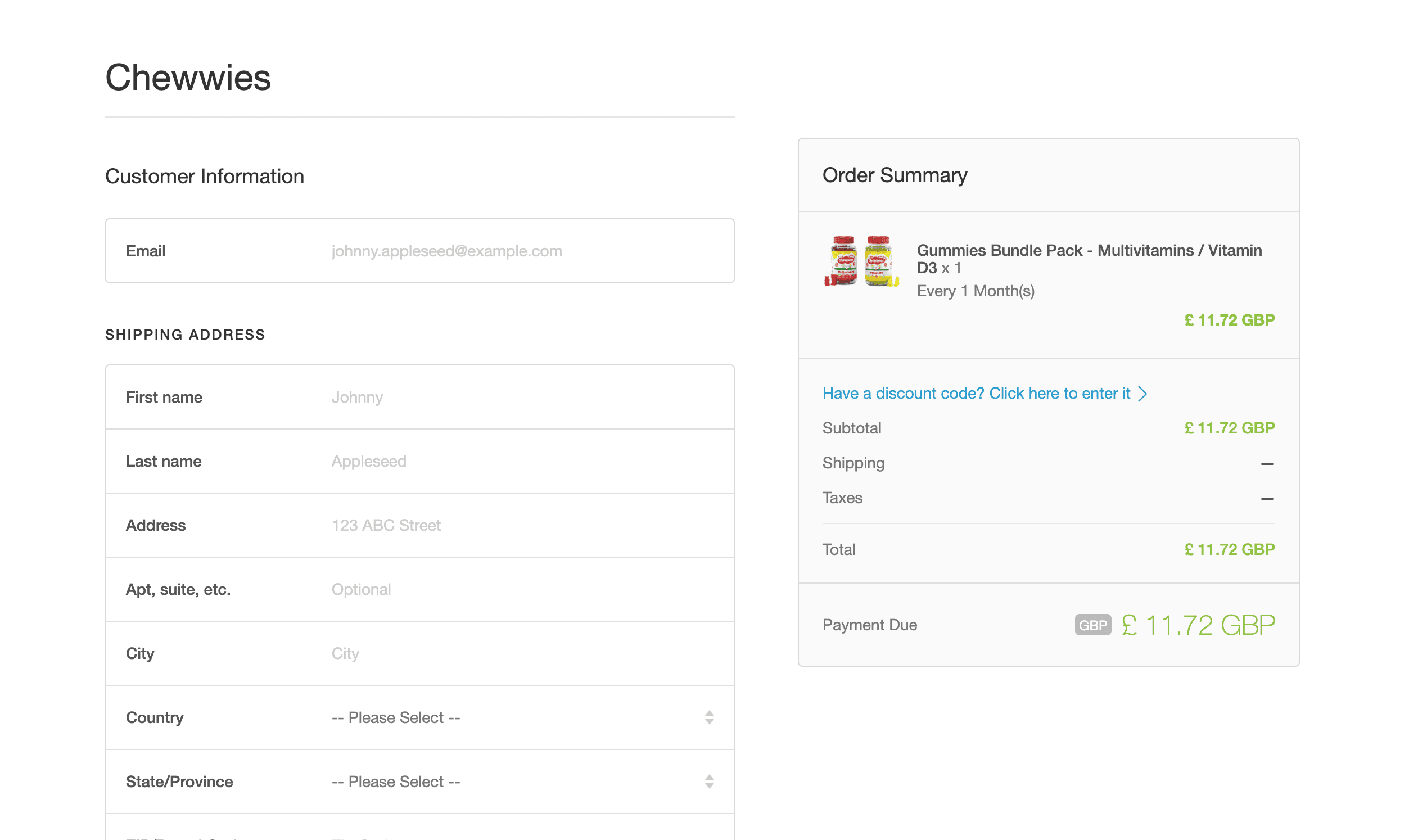 How to apply Chewwies coupon code